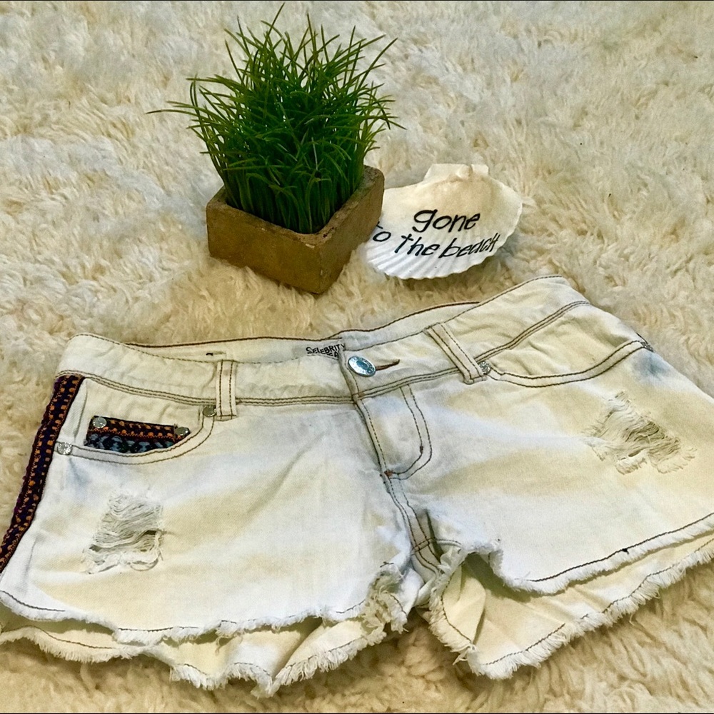 Celebrity Pink Jean Shorts